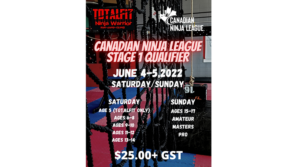 ninja league stage 1 qualifier in fort mcmurray information