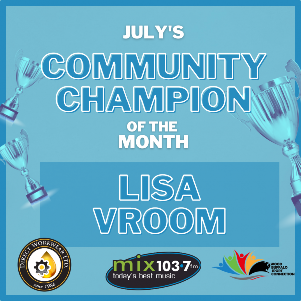 mix 103.7's community champion is lisa vroom. click here for the interview