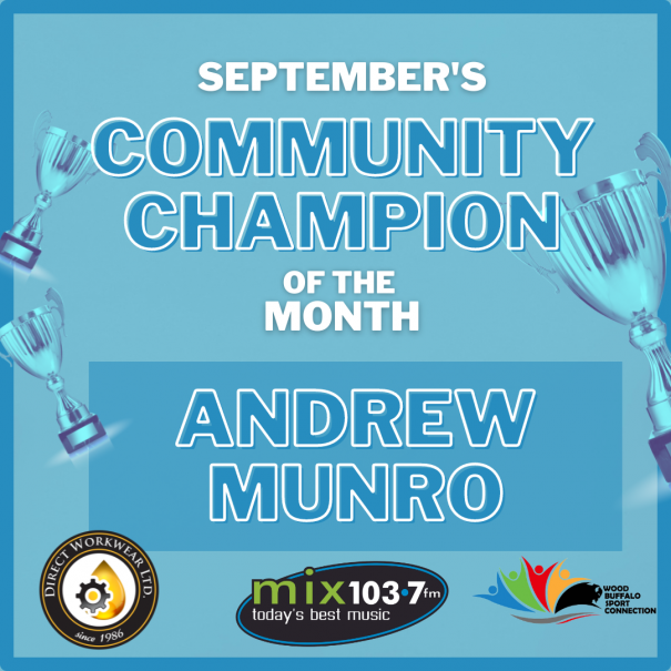 Andrew Munro is Septembers Community Champion